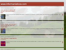 Tablet Screenshot of informaniaticos.com